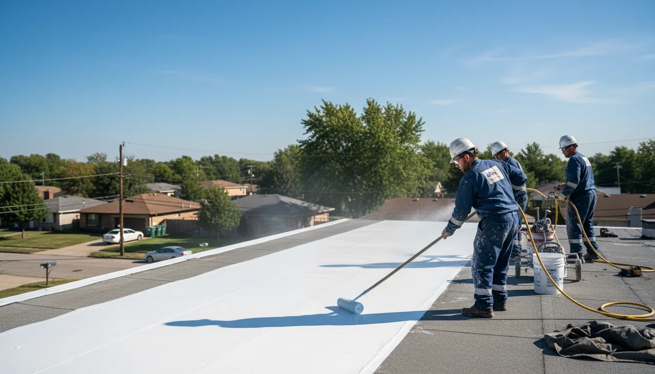 Commercial roof coating in Hudsonville, MI near me